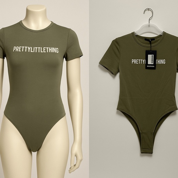 MF-200. PLT Sage Khaki Short Sleeve Bodysuit - Picture 1 of 4